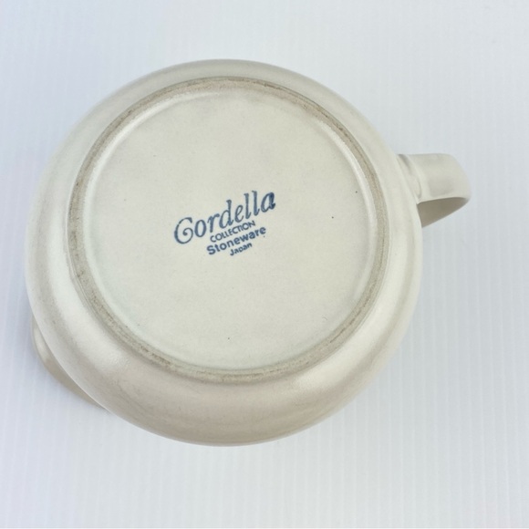 Vintage Cordella Stoneware Vegetable Dish and Gravy Boat Burnet Pattern - Picture 9 of 13